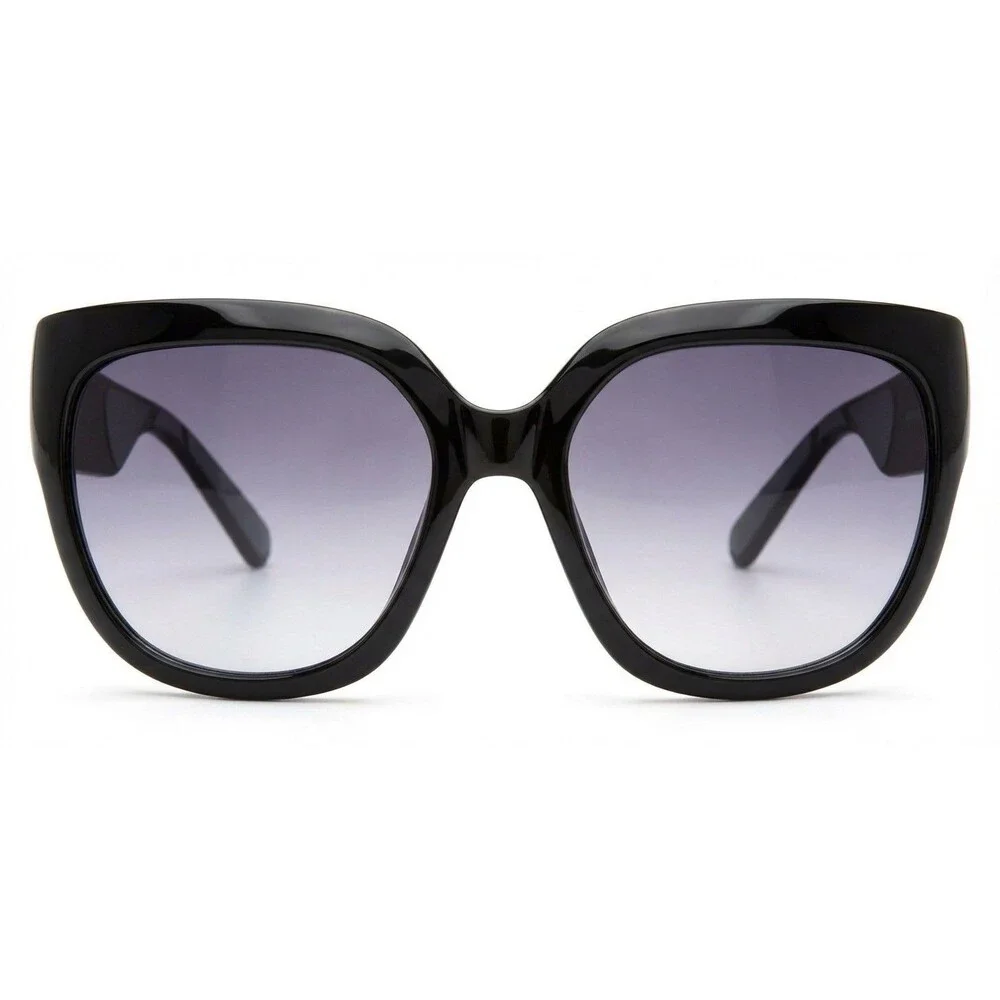 Vintage Fashion Stylish Upscale Black Sexy Womens Designer Oversized Sunglasses